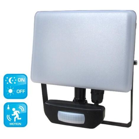 PROIETTORE LED C/SENS. MOVIMENTO/CREPUSCO. MAURER 30W 4000°K IP44 2700LM
