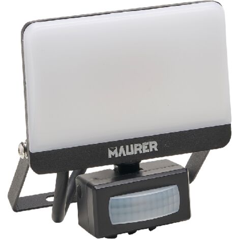 PROIETTORE LED C/SENS.MOVIMENTO MAURER 50W 4000°K IP65 4500LM-CF.SCATOLA