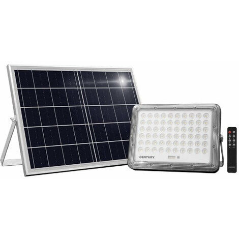Proiettore LED con crepuscolare telecomando e pannello solare indipendente 4000K Prometeo