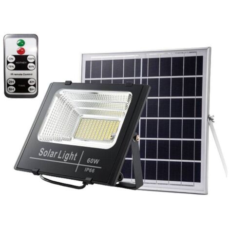 FARO LED 60W C.A 4000K CON PANNELLO SOLARE