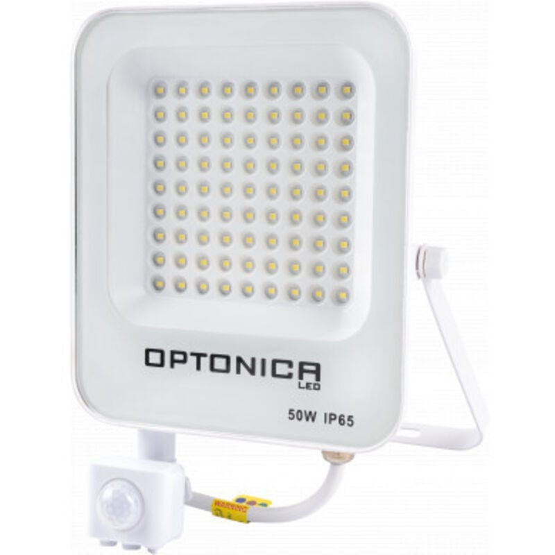 Proiettore led con Sensore Bianco 50W Impermeabile...