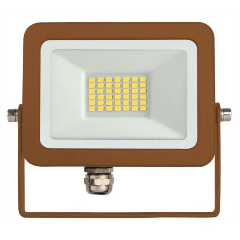 Projecteur LED d'extérieur Sky 20W IP65 4000K Corten - 2 450 lm, aluminium, faisceau 110 Beneito Faure Projecteur LED d'extérieur Sky 20W IP65 4000K Corten - 2 450 lm, aluminium, faisceau 110 Beneito Faure