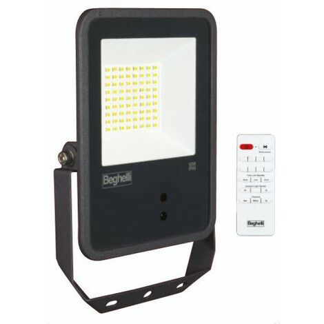 Proiettore Led Floodlight FL Dual Sensor FL 50W, Colore nero  - BEGHELLI 86170