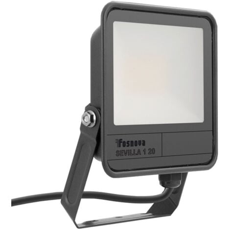 Proiettore LED Fosnova Disano 20W 6500K 2200 lumen Grigio IP65 2241333300
