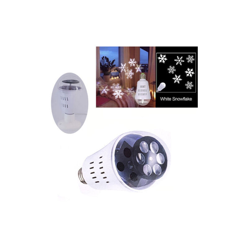 Proiettore Led Lampadina E27 Rotante Effetto Luci