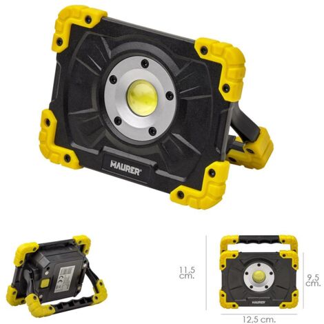 PROIETTORE LED MINI PORTATILE 500L CON CALAMITA 3AA NON INCLUSE MAURER