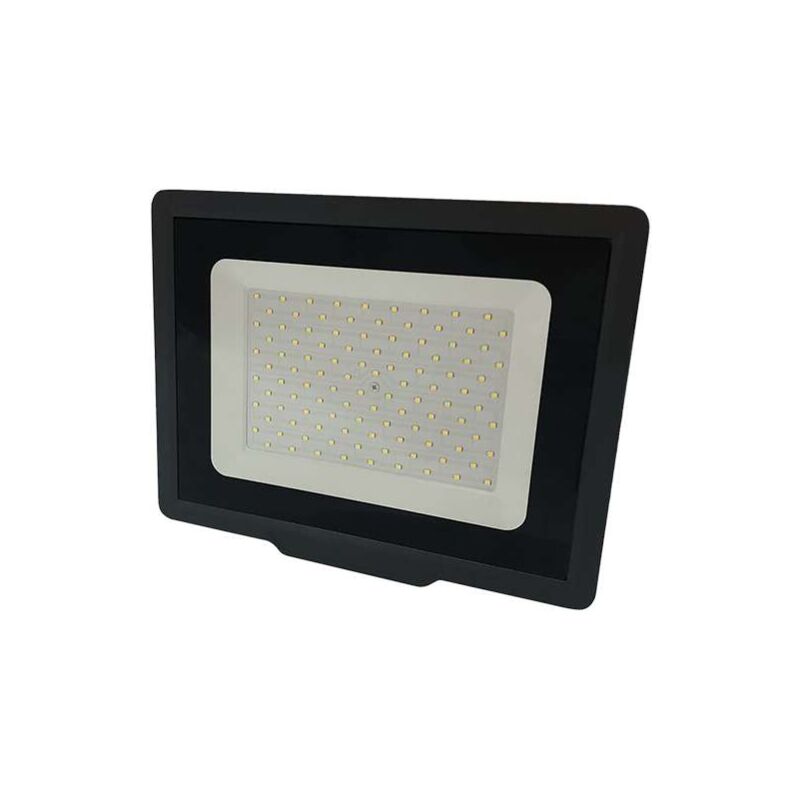 Image of Proiettore led nero 100W (500W) IP65 8000 lumen - Bianco Giorno 6000K