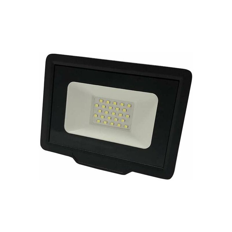 Image of Optonica - Proiettore led Nero 20W (100W) Impermeabile IP65 1600lm - Bianco Naturale 4500K