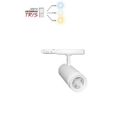 Proiettore LED per binario elettrificato trifase 220V 25W