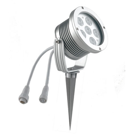Proiettore LED per esterno IRIDE argento 18x1W 6000K (luce fredda)