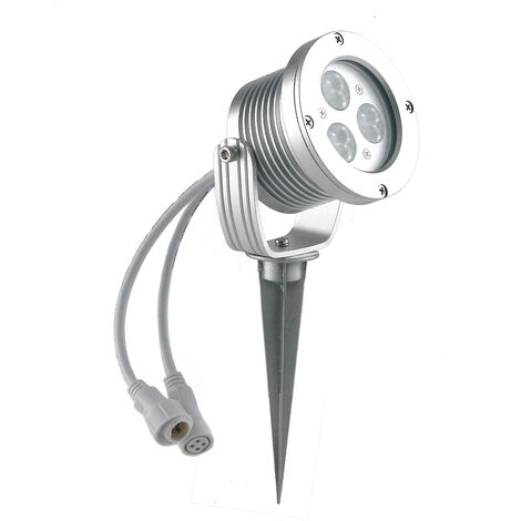 Proiettore LED per esterno IRIDE argento 9x1W 6000K (luce fredda)