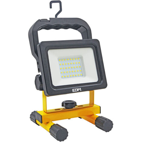 Proiettore LED Ricaricabile 20W 2000lm 6500K Edm