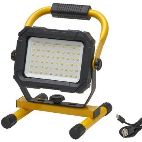 PROIETTORE LED RICARICABILE C/SUPPORTO MAURER 20W 4000°K IP65 2800LM