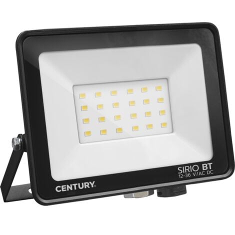 Proiettore led Sirio 12-36Vdc 30W 4000K IP65 Nero Century SRSBT-303640