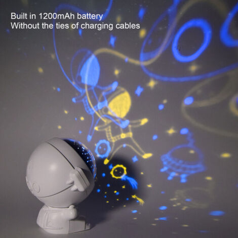 Proiettore LED SJLERST con effetto cielo stellato, lampada modello astronauta, per decorazione d'ambiente, lampada notturna per bambini, adulti, per feste in casa