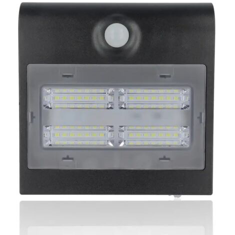 Proiettore LED solare con rilevatore di presenza, 3,2W, Luce Naturale, Nero
