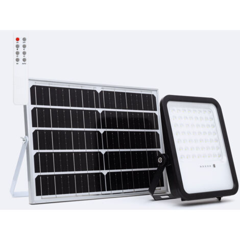 Proiettore LED Solare per Esterni Nurda 20W 2200 lm IP65 con Telecomando 6500K Bianco Freddo