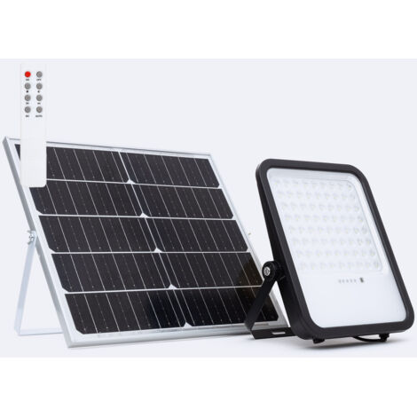 Proiettore LED Solare per Esterni Nurda 3300 lm IP65 con Telecomando 4000K Bianco Naturale