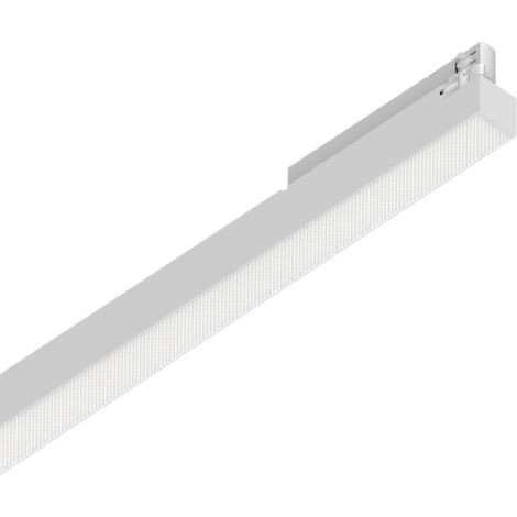 Proiettore Lineare Display Metallo Bianco Led 40W 3000K Luce Calda