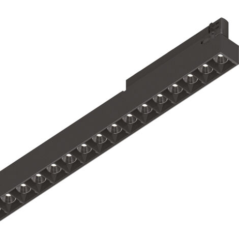 Proiettore Lineare Display Metallo Nero Led A Vista 40W 4000K L Naturale