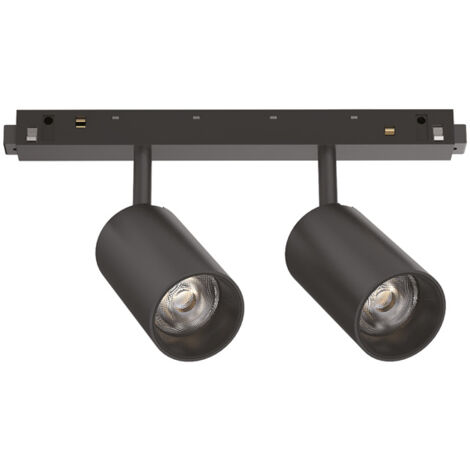 Proiettore Regolabile Ego Alluminio Nero 2 Luci Led 5W 3000K 1-10V