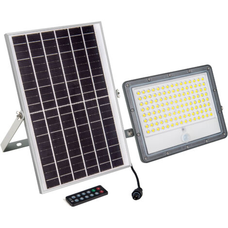 Proiettore solare di sicurezza 16W - Sensore PIR e telecomando -