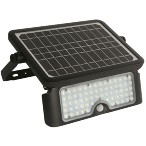 Proiettore Solare Esterno Moderno Weston Pc Nero Led Integrato 10W 6000K Ip65