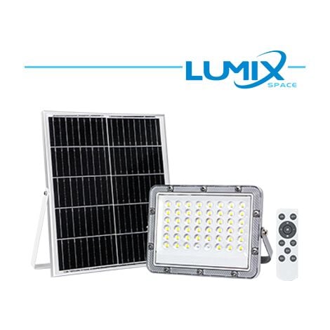 FARO DA ESTERNO LED 100W 6000K CON PANNELLO SOLARE