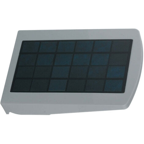 "Proiettore solare LED EOS argento con sensore crepuscolare e di movimento"