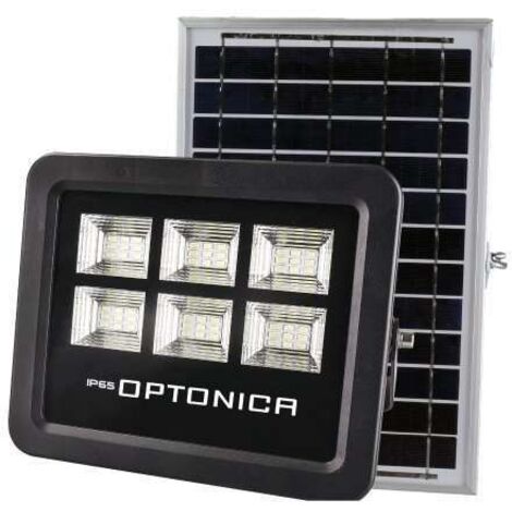 Proiettore solare LED nero Equivalent 100W 2000lm Giorno bianco 6000K