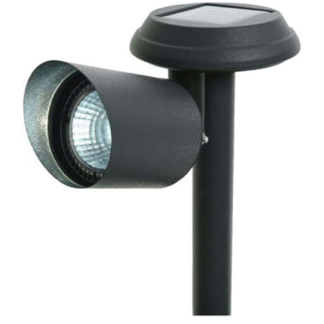 Proiettore Solare LED Paletto da Giardino 3lm 6400K 45° 10x17x25.5cm
