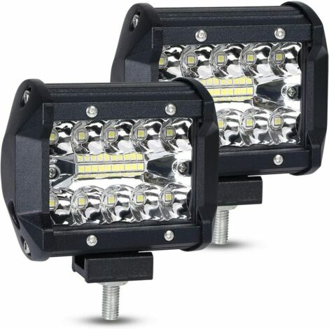 proiettori LED da 60 W, proiettore a fascio ampio combinato con fendinebbia, faro a LED a lungo raggio per veicoli fuoristrada, barche e cabine.