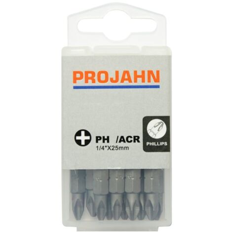 Projahn 1/4 ACR Bit L25 mm Phillips Nr. 2 10er Pack