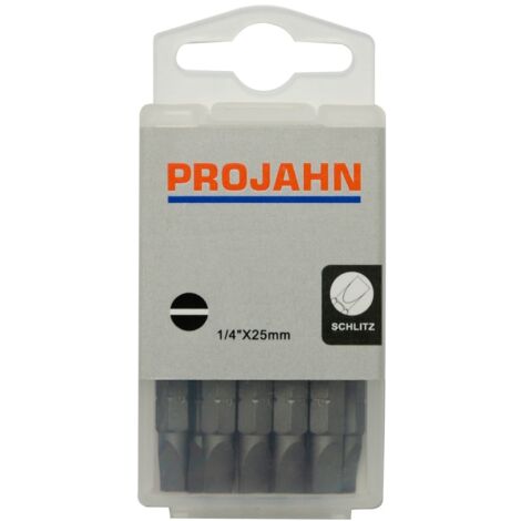 Projahn 1/4 Bit L25 mm Schlitz 6,0 x 1,0 mm 10er Pack