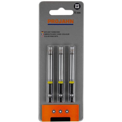 Projahn 1/4 markierter Bit TX T15 3er Pack L75 mm