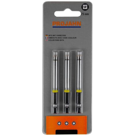 Projahn 1/4 markierter Bit TX T40 3er Pack L75 mm