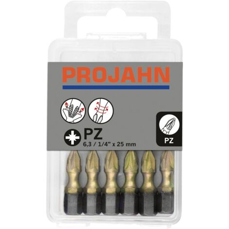 PROJAHN 1/4" STAR Bit, L 25mm PZ1 ZrN, 10er Pack
