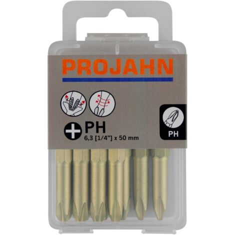 PROJAHN 1/4" STAR Bit, L 50mm PH2 ZrN, 10er Pack
