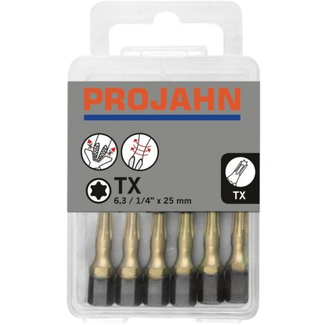 Projahn 1/4 STAR Bit L25 mm TX15 ZrN 10er Pack