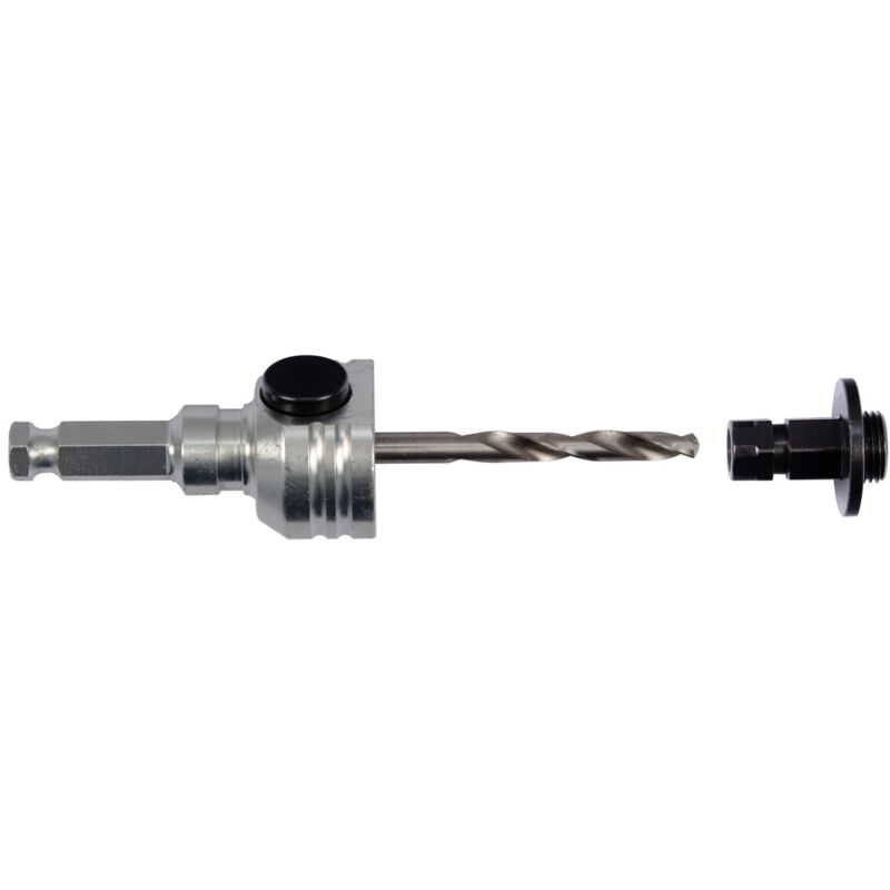 Projahn Adapter Schnellwechsel 6-kant Sw 11 Mit 2 Verbindungsstücken Und Hss 125 Mm Zentrierbohrer Für Multi Lochsäge