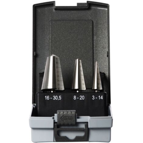 Projahn Blechschälbohrer-Set HSS-Co 5% 3-tlg. Größen 1-2-3 / Ø 3,0 - 30,5 mm