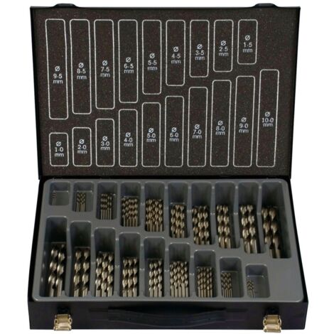 Projahn Bohrer-Magazin HSS-G ECO 70-tlg., incl. je 5 Stück: 1,0 - 5,0 mm je 3 Stück: 5,5 - 7,5 mm je 2 Stück 8,0 - 10,0 mm
