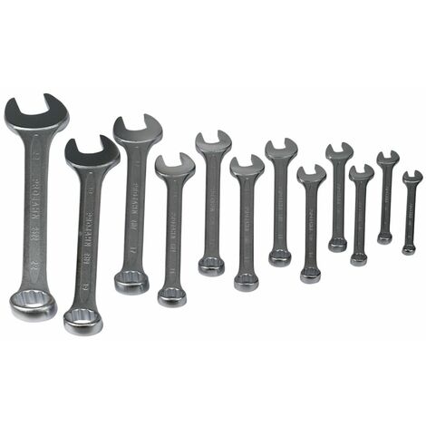 PROJAHN Gabel-Ringschlüssel Set 6-22mm, 12 teilig, Chrom-Vanadium-Stahl