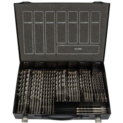 PROJAHN Hammerbohrer Rocket 3 SDS-plus, 50tlg im Koffer, Ø 6-12mm, 110-210mm
