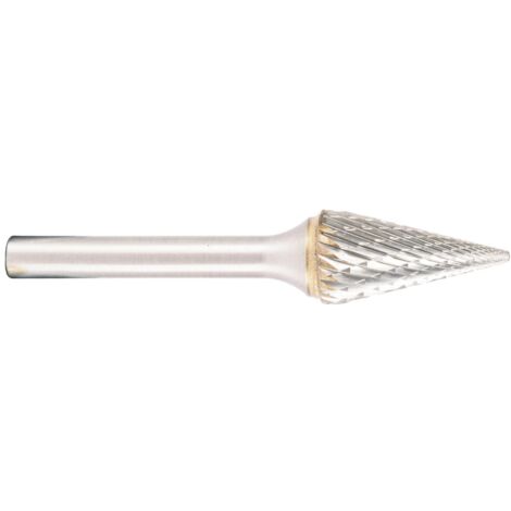 Projahn Hartmetallfräser, Form M Spitzkegel 14° d1 3.0 mm, Schaftd. 3.0 mm Kreuzverzahnung