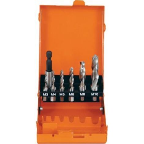 Projahn Kombi Gewindebohrer Bit Satz HSS-G 7-tlg. M3-M10