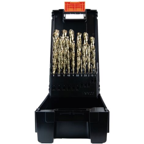 Projahn Kunststoff Kassette DIN 338 Typ Co8% N-HD 25-tlg. 1 - 13 mm