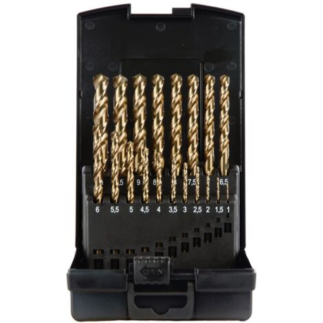 Projahn Kunststoffkassette HSS-Co DIN 338 19-tlg, 1-10/0,5 mm - BASIC