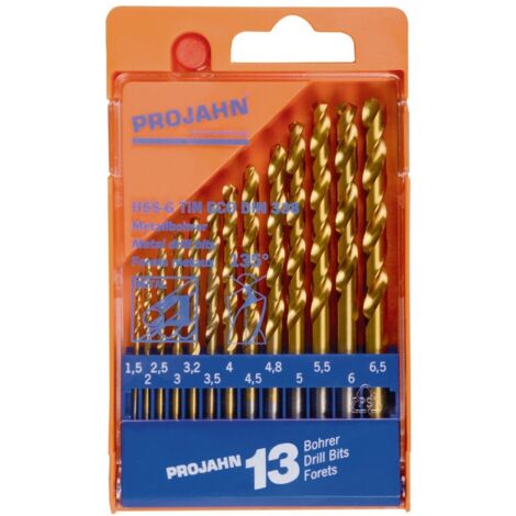 Projahn Kunststoffkassette HSS-G TiN ECO 13-tlg. 1,5-6,5/0,5 + 3,2 +4,8