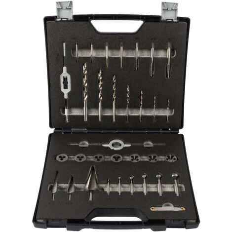 Projahn Metallbearbeitung-Set HSS-G 33-tlg. M3-M12 in Kunststoffkoffer